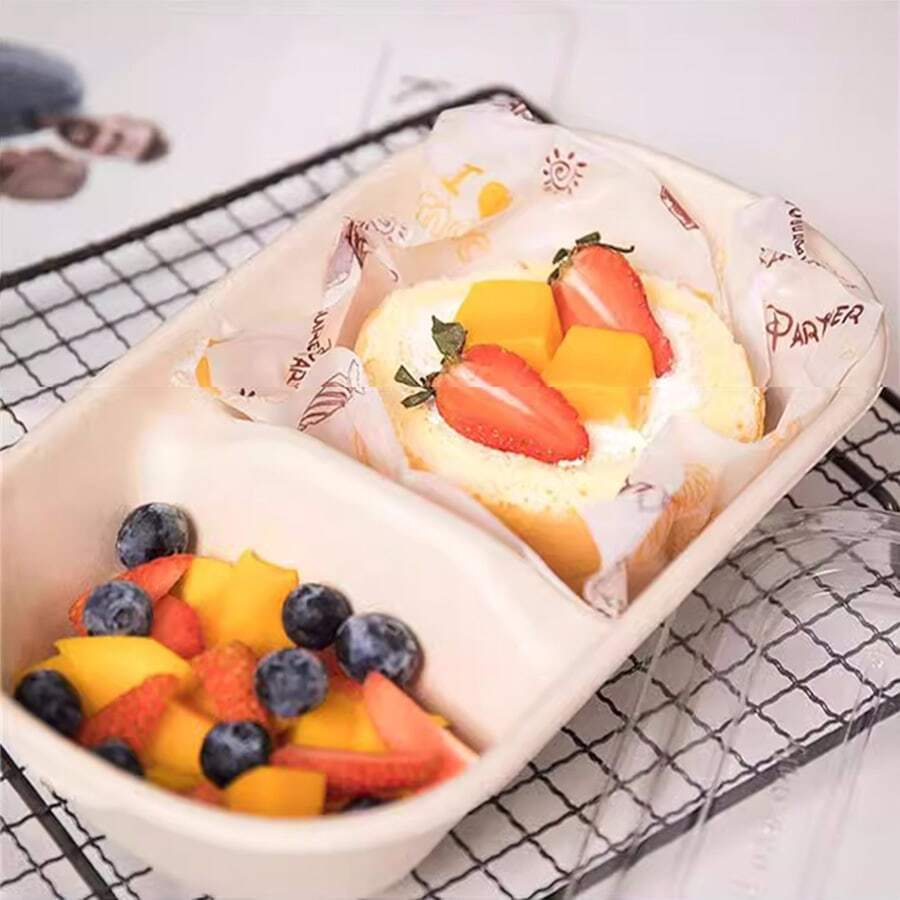150 Stück Blaues Wachspapier – 25x21 Cm, Schul-Design Mit Äpfeln & ABC, Für Essen & Dekoration