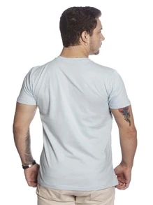 Men T-Shirts - Màu xanh nhạt - Xem 2