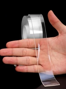1 Miếng Nano Ruy băng , Vô hình Băng dính hai mặt Đối với Tường Và Sàn nhà , Không thấm nước Và Độ nhớt cao Acrylic Keo dính - Trong sáng - Xem 10