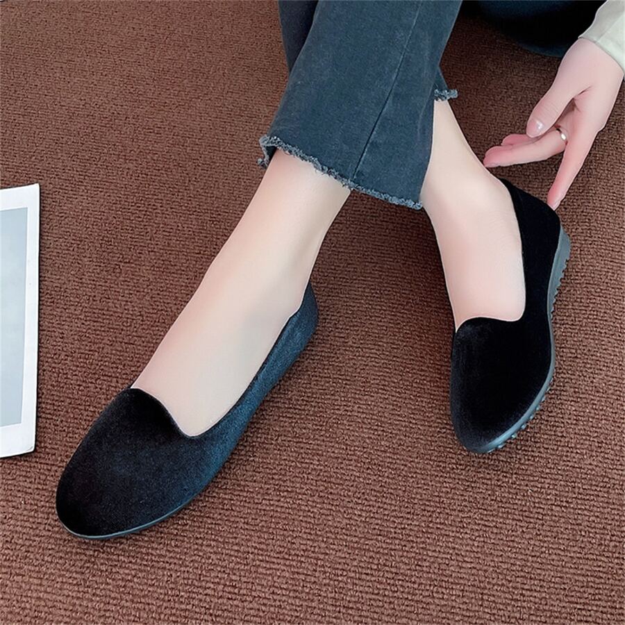 Novas De Moda, Sapatos Baixos Versáteis De Alta Qualidade Para Mulheres - Preto - Ver 1