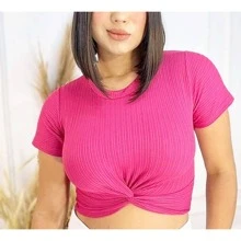 Women Tops - 黑色 - 查看 3