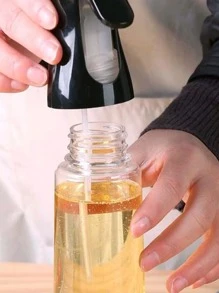 1入組200ml500ML噴油瓶廚房做飯橄欖油分配器野營燒烤烘烤醬噴油器可食用油罐 - 黑色 - 查看 4