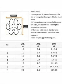 1set/4pcs Nylon Fabric Dog Shoes With Soft Sole & Lining, Waterproof With Random Inner Colors - Yellow - View 5