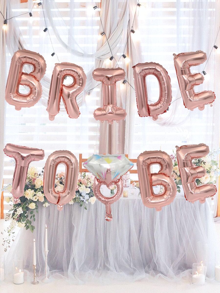 Bride To Be Rose Gold Decoration Balloon Back To School Valentine Day - Rose Gold - View 1