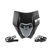 PowerMotor 機車led頭燈,新款式,適用於ktm Exc 300 Xc Sx Xcw Sxf 125-500 2018-2020超級摩托,越野賽車改裝配件,黑色 - 黑色 - 查看 1