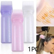 染髮瓶刷,洗髮水髮色油梳理器工具,染髮瓶根梳理器,沙龍專用染髮瓶,120毫升+儲物袋 - 白色 - 查看 1