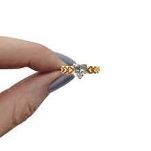 Fine Single Ring - White - View 4
