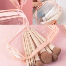 2 túi đựng đồ vệ sinh cá nhân trong suốt - Túi đựng đồ trang điểm chống thấm nước để mang theo khi đi du lịch, phòng tắm và sử dụng trong kỳ nghỉ dành cho nam và nữ Túi đựng đồ trang trí Ưu đãi tốt nhất, Hoàn hảo cho Lễ hội âm nhạc, Túi đựng đồ trang điểm, Túi đựng đồ trang điểm nhỏ, Phụ kiện, Giá đựng đồ trang điểm, Túi đựng cọ, Hộp đựng đồ trang điểm, Túi đựng mỹ phẩm, Đồ dùng thiết yếu khi đi du lịch, Phụ kiện dành cho nữ, Đồ dùng khi đi du lịch - Hồng - Xem 9