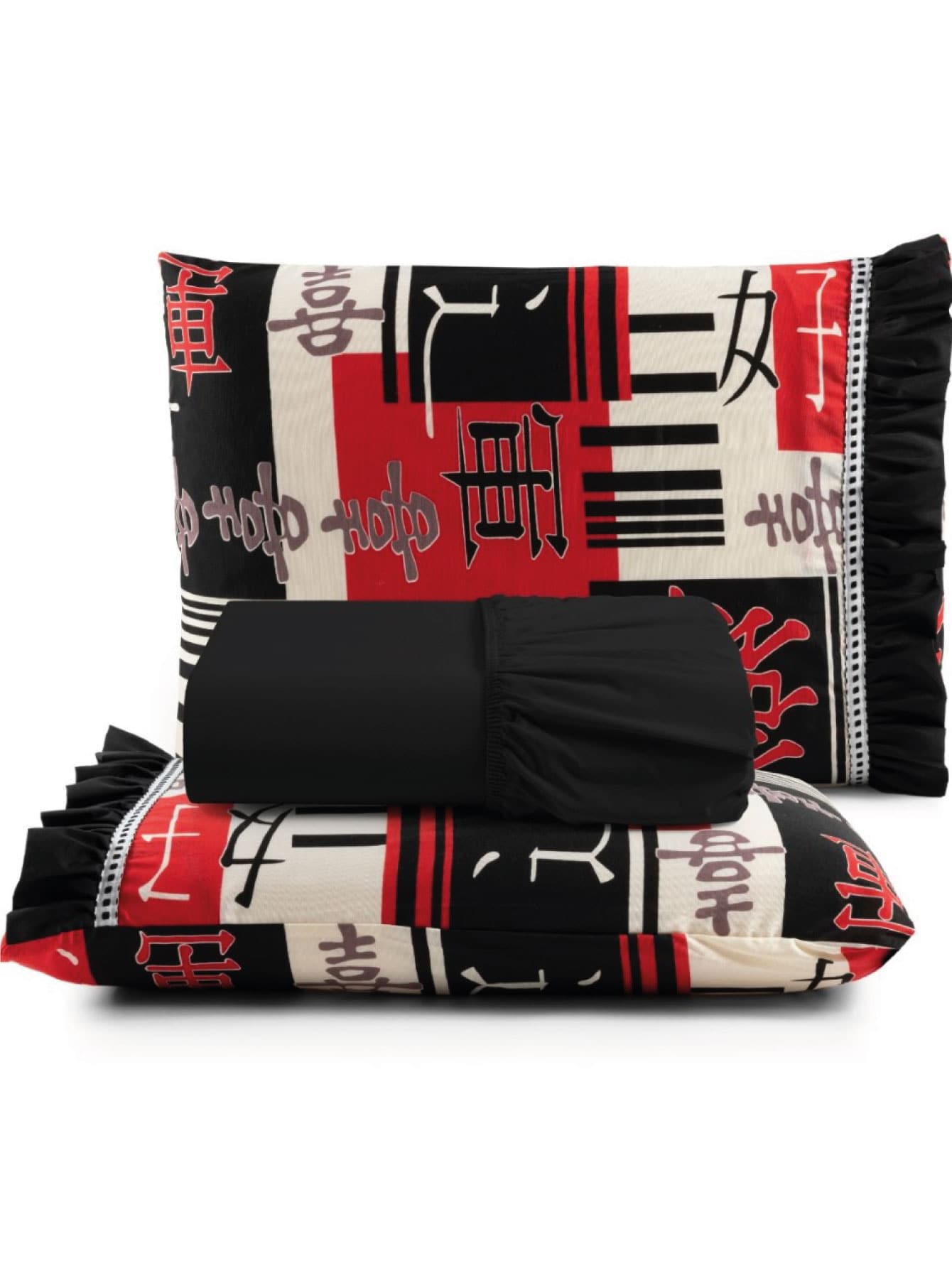 Sheet Sets With Pillowcases - 黑色 - 查看 1