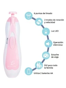 Ele-Gate Electric Baby Nail Clipper 8 In 1 - Blue - View 4