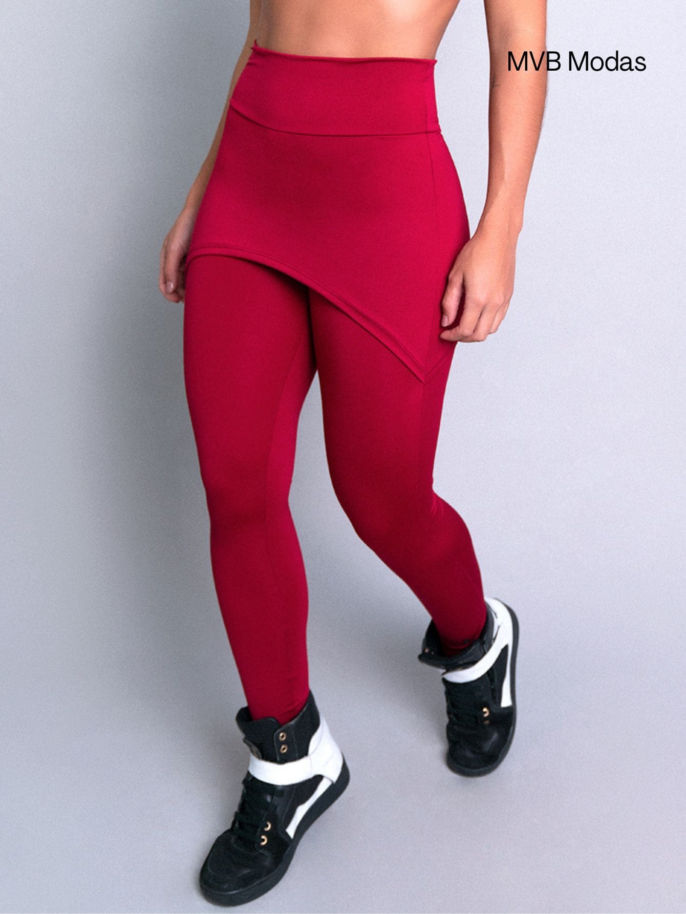 MVB Modas Women Leggings - Burgundy - View 1