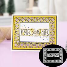 1入和平形狀刀模 - 銀色 - 查看 1