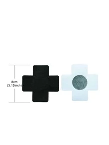 10 piezas/set de mujeres desechable cruzado en forma de Cubierta de pezón , ultra delgado con transpirable , anti-luz fuga con sin rastro Adhesivo