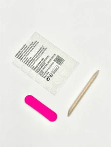 24 piezas Uñas de pies mejora su con este negro & brillo dorado falso , cobertura completa , adecuado para fiestas , baile , con uso diario - Negro - Ver 6