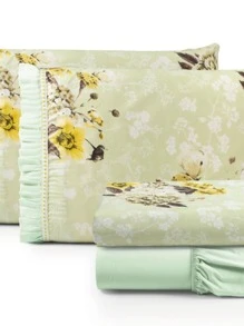 Sheet Sets With Pillowcases - màu xanh lá - Xem 3