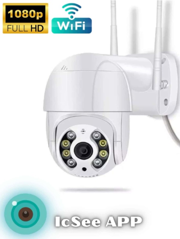 Câmera de Segurança Externa "A8 IP Rotativa" Prova Dágua WIFI Full Hd Infravermelho Zoom 4x Alta Resolução APP IcSEE Original Envio Imediato