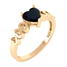 Fine Single Ring - Black - View 1