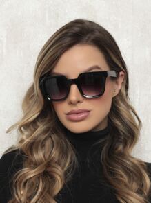 Women Fashion Glasses Casual, Suitable For Daily Wear - Black - View 3