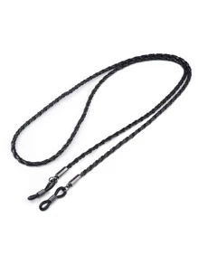 1pc Women's Pu Twisted Rope Eyeglass Holder, Sunglasses Anti-Lost Chain, Glasses Necklace Braided Cord Glasses Accessories For Women