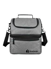 Lonchera Termica Portátil Bluelander de Dos Pisos - Gris - Ver 2