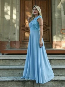 Bridesmaid Dresses - Màu xanh nhạt - Xem 2