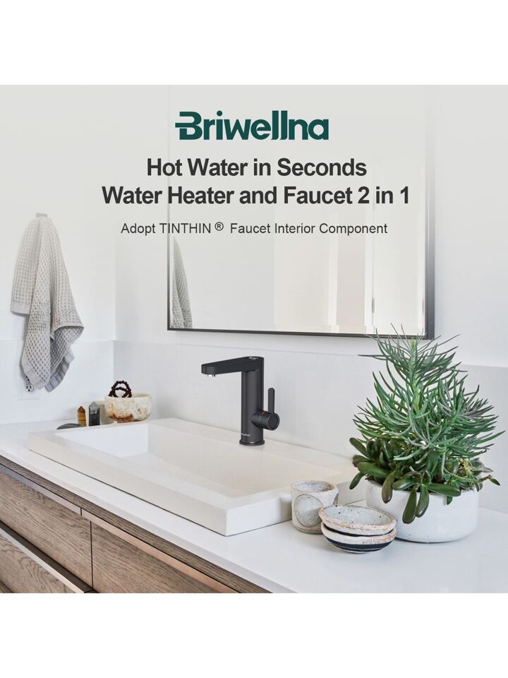 1pc Electric Instant Hot Water Faucet 220v With Smart Display, Two In One  Bathroom Kitchen Tankless Water Heater For Balcony | SHEIN USA