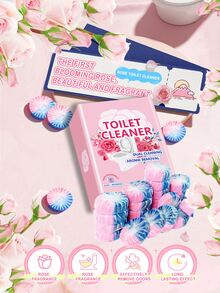 Toilet Cleaning Agent, Blue Bubble Removes Smell And Dirt, Cleans Toilet Automatically, Leaving A Nice Smell - tinh thần nhà vệ sinh hoa hồng - Xem 2