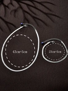 1 Miếng Dây chuyền + 1 Miếng Vòng tay Đúng mốt Đồ treo Mắt Bộ trang sức Thích hợp Đối với Của phụ nữ Ngày , Kỳ nghỉ Qủa tặng , Buổi tiệc - Nhiều màu - Xem 2