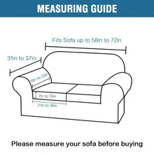 1/2/3 Seat Sofa Cover Stretch Velvet Plush Sofa Cover Slipcover Couch Chair Slipcover Protector Cushion Cover - 灰色 - 查看 10