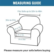 1/2/3 Seat Sofa Cover Stretch Velvet Plush Sofa Cover Slipcover Couch Chair Slipcover Protector Cushion Cover - 灰色 - 查看 9