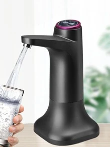 1pc一桶桌兩用無線電動飲水機,具有tds水質檢測功能,靜音設計,強勁的1200mah電池容量,可長時間使用。有兩種版本:附底座或不含底座,適用於瓶裝水、飲水機或桌上型自動飲水機。) - 黑色 - 查看 3
