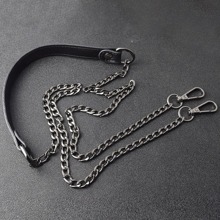 120Cm Túi Kim Loại Dây Xích Thay Thế Da PU Túi Dây Cho DIY Túi Cầm Tay Tay Cầm Dây Đeo Vai Phụ Kiện Túi Tay Cầm Túi hiện Nay - màu đen - Xem 1