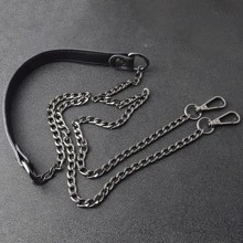 120Cm Túi Kim Loại Dây Xích Thay Thế Da PU Túi Dây Cho DIY Túi Cầm Tay Tay Cầm Dây Đeo Vai Phụ Kiện Túi Tay Cầm Túi hiện Nay - màu đen - Xem 3