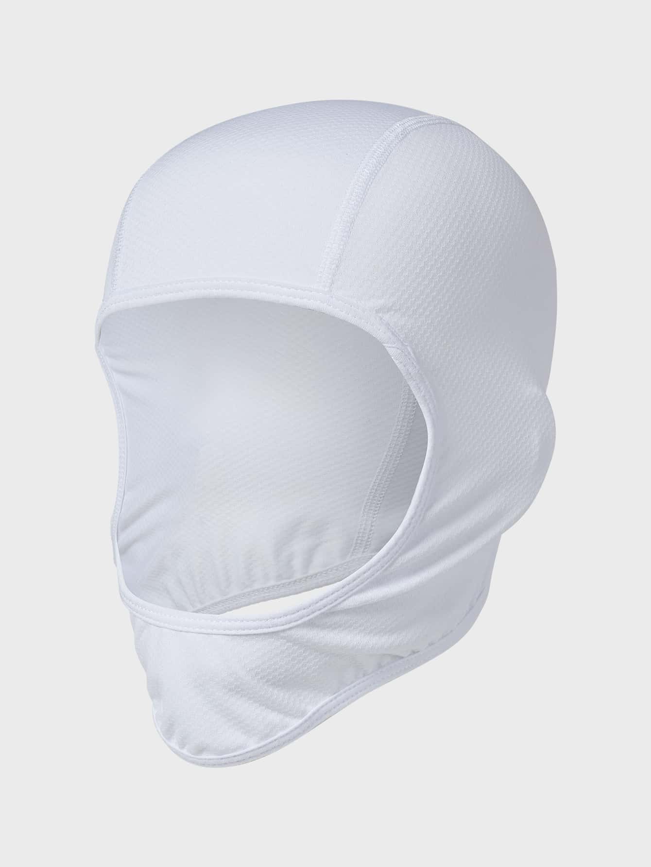 SHINEMEOTH 防曬防UV 1入組抗異味布料純色短款風帽 - 白色 - 查看 1