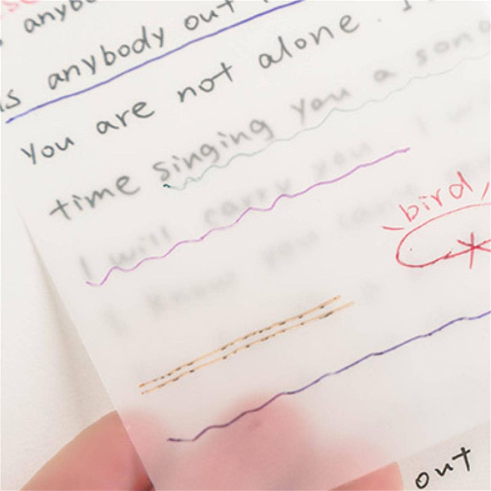Clear post it note student post it notes can be torn off from simple