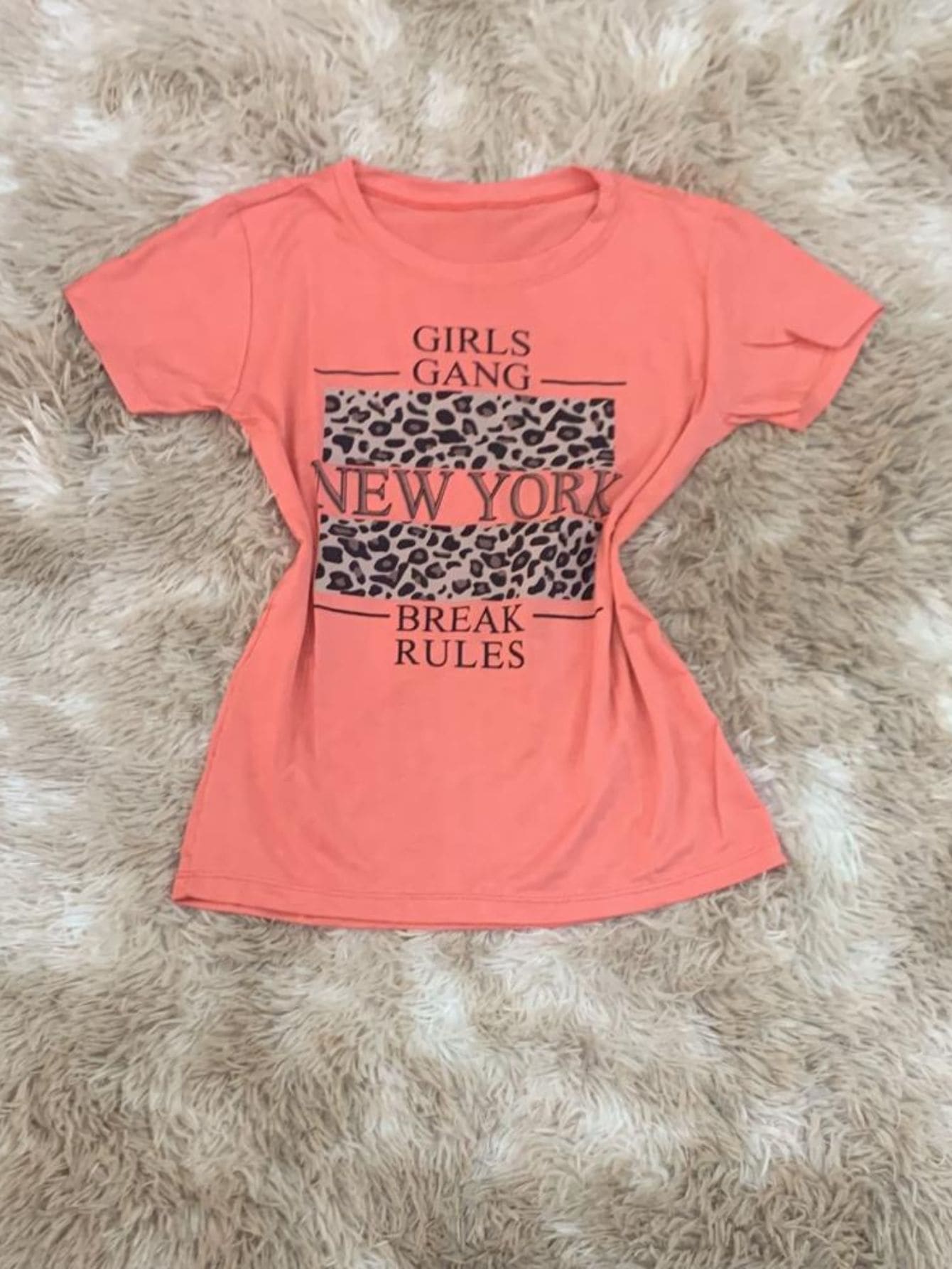 Women T-Shirts - 珊瑚粉 - 查看 1