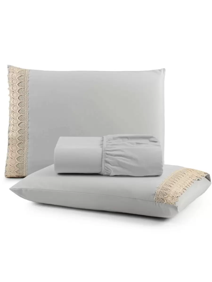 Sheet Sets With Pillowcases - 灰色 - 查看 1