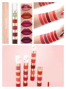 20 colores líquido lápiz labial set maquillaje regalo set para niñas y mujeres - Unitalla - Ver 7