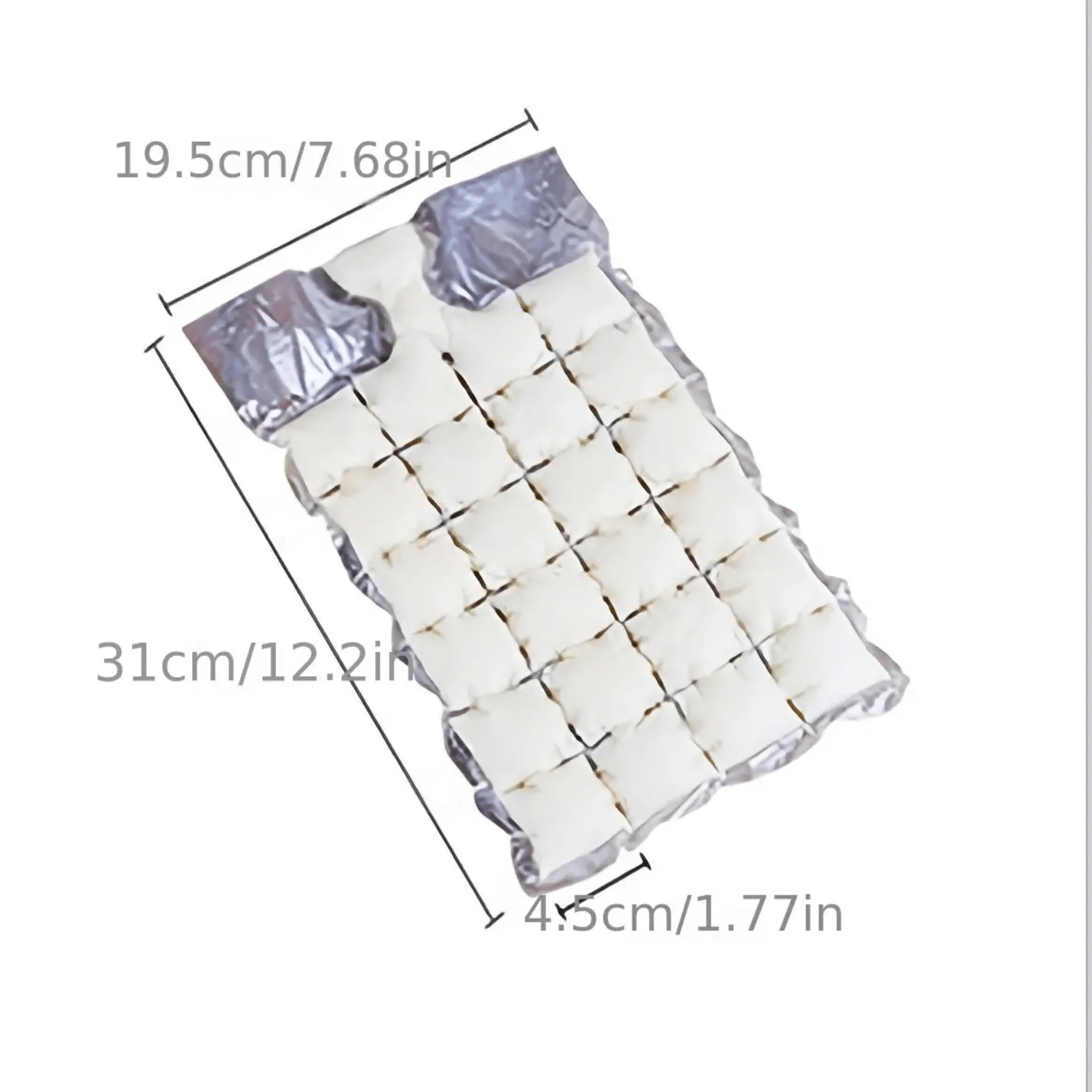 10pcs Disposable Ice Making Bags With 24 Selfsealing Ice Cube