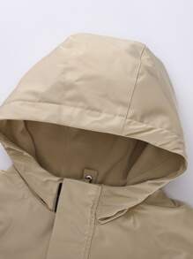 Annil 男童风衣两件套冬季时尚保暖夹克套装 - 杏色 - 查看 3