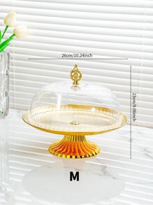 1入組金屬質感食品托盤帶蓋