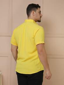 Men Shirts - Màu vàng - Xem 6