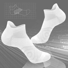 Sports Outdoor 5 Pairs Women Athletic Lightweight Breathable Compression Running Ankle Socks Black Gray White