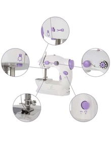 Mini Máquina de Coser Eléctrica Portátil Y Pequeña - Blanco - Ver 3