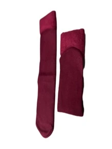 Men Crew Socks - 酒紅色 - 查看 4