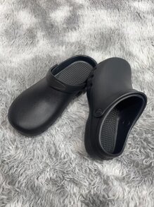 醫生/護士一體化皮鞋,醫用內科手術鞋 - 黑色 - 查看 3