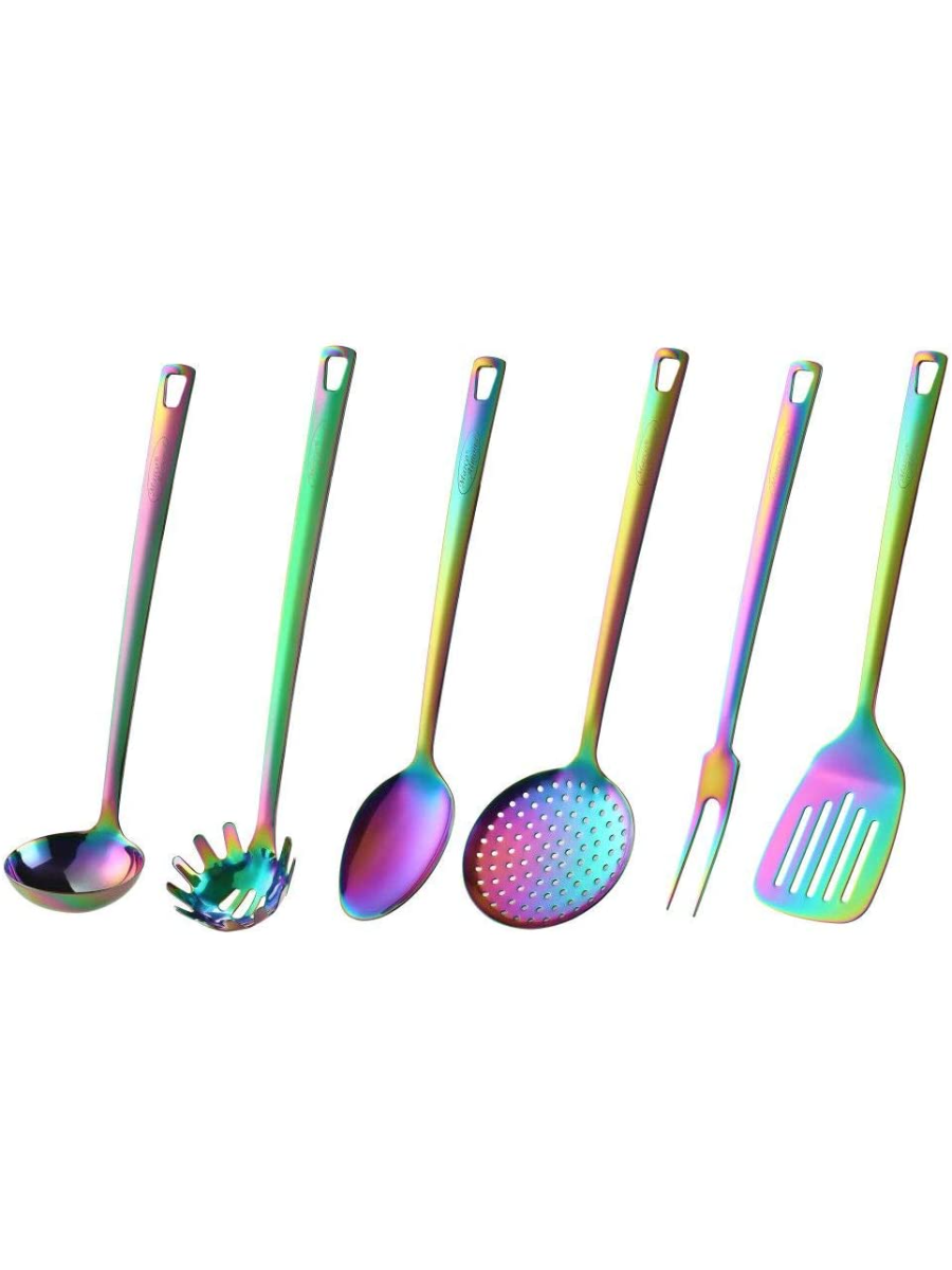 DISHWASHER SAFE Utensil Set, Marco Almond® KYA52 Kitchen Stainless