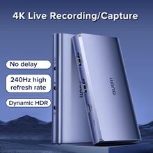 Dispositivo De Captura De Video Llano 2-en-1 Usb/type-c 4k/60hz - Grabación Hd, Captura 4k/30hz, Salida En Bucle, Entrada De Micrófono Integrado Y Mezclador - Gris, Diseñado Para Transmisión De Video - Gris - Ver 7