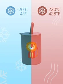 1 pezzo Mini tazza con cannuccia in silicone, 180ml/6oz, tazza per bere acqua per neonati principianti, tazza con cannuccia in silicone per bambini, pratica tazza di addestramento all'alimentazione, prima fase