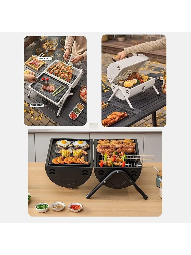 Barbecue A Carbone Carbonella Con Termometro Camino E Carrello Giordanoshop Bison 87593234
